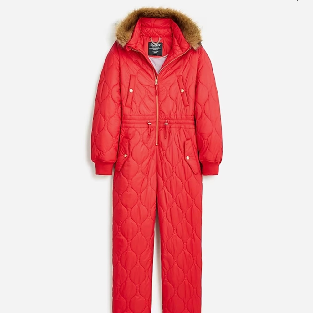 J Crew Puffer Snowsuit - Red NWT - Size Small